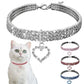 Pet Necklace Love Water Drop Water Diamond Cat Collar Dog Neck Jewelry Exquisite Cute Cat Gem Alloy Puppy Kitten Pet Supplies