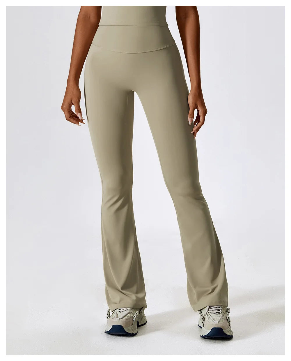 Flare Leggings Yoga Pants Women Bell-bottoms Yoga Trousers High Waist Fitness Pants Stretch Gym Casual Sports