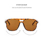 Vintage Square Sunglasses for Women Men Thick Frame Double Bridges Eyewear Female Chic Polygon Sun Glasses UV400 Shades