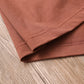 9.17oz 260Grams Seamless Straight Cotton T-shirt Men Oversized Loose Solid Color Drop Shoulder Short Sleeve  Summer