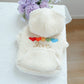 Pet Love Lamb Fleece Coat Clothes Dog Hoodie Coat Cat Clothing Rainbow Love Plush Coat Dog Clothes for Small Dogs Puppy