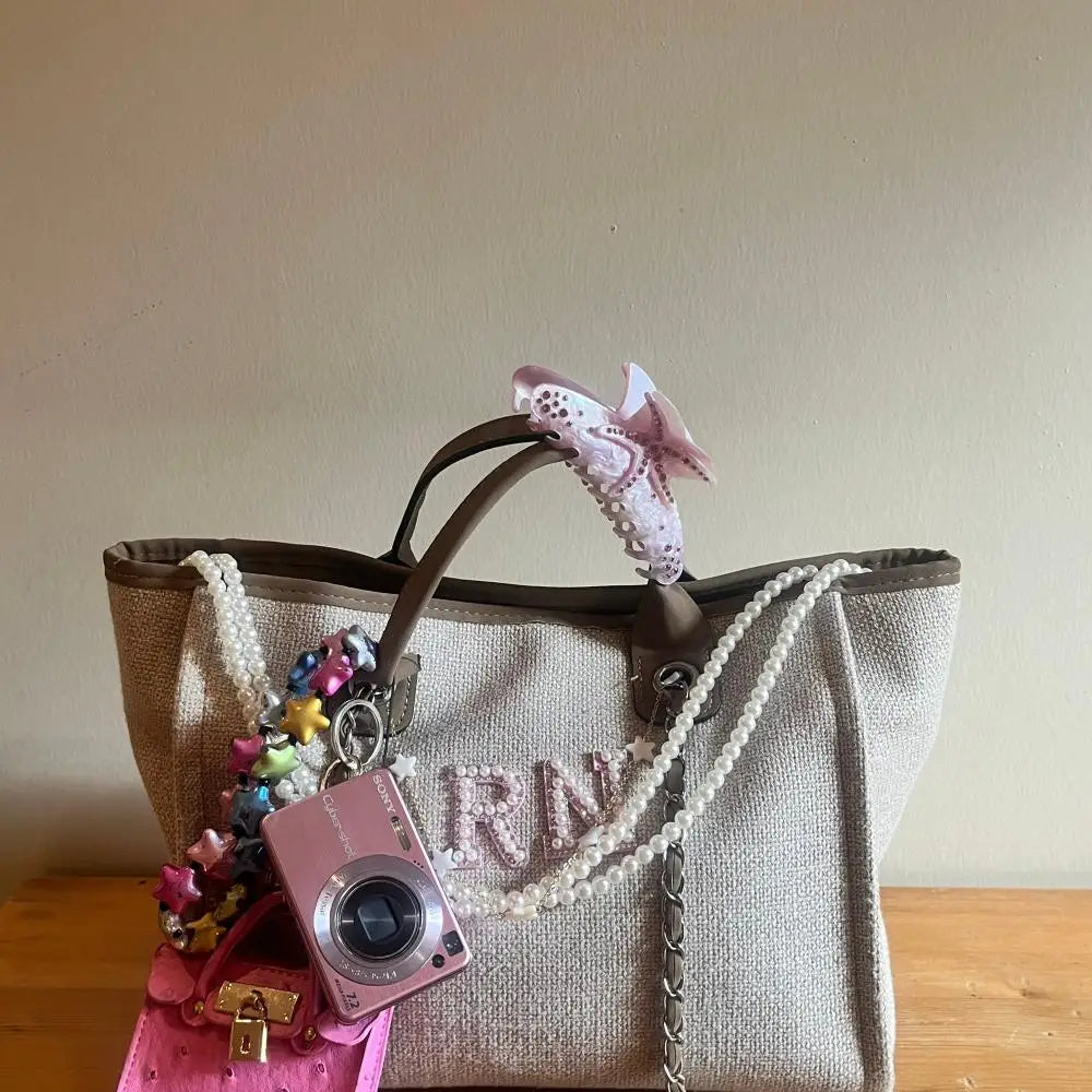 Personalized Pearl letters Handbag,Personalized Chain Bag Customized Name Birthday Gift Wedding Party Decoration Bride Gift