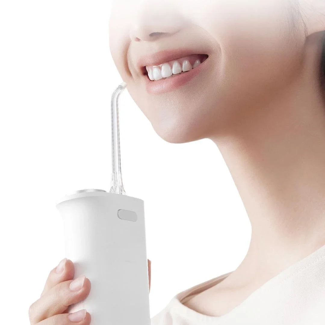 MIJIA Electric Oral Irrigator F400 Portable Water Pick Flosser Teeth Whitening Remove Dental Plaque 200ML pull-out Water Tank