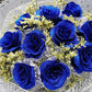 Glitter Artificial Flower Fake Roses DIY Flower Bouquet Gift For Mother's Day Valentine's Day Wedding Birthday ﻿Party Home Decor