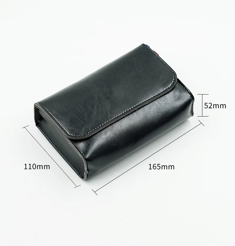 Magnetic Button PU Leather Pouch Chargers Storage Bags Sleeve For Macbook Accessories Mouse Data Line Power Spply Storage Bag