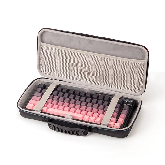 75% Keyboard Storage Bags Hard EVA  Keyboards Case Soft Interior Comfortable Carrying Handle Case For Mechanical Keyboard