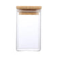 Glass Food Storage Containers With Wooden Lid Kitchen Snack Fruit Candy Nut Sundries Coffee Storage Organizer for Kitchen