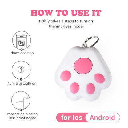 Pet Dog Cat Children's Intelligent Anti Loss Device Bluetooth 5.0 Mobile Phone Two-way Alarm Car Wallet Keychain Accessories