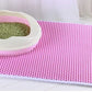 Cat Litter Mat With Gift Double Layer Waterproof Pet Litter Box Mat Non-slip Sand Cat Pad Washable Bed Mat Clean Pad Products